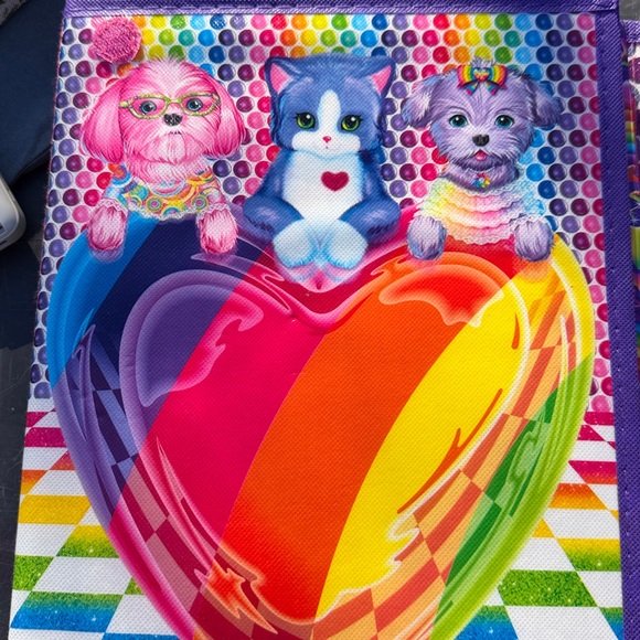 Lisa Frank Colorful Pet Tote with Purple Accents - Picture 5 of 5